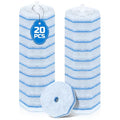 A JINDALAI Disposable Toilet Brush Heads, 20 PCS Toilet Wand Refills Compatible with Clorox Toilet Wand Handles, Fiber Scrub Replacement Pads