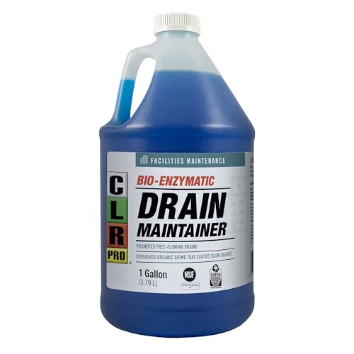 CLR PRO Commercial Drain Line and Grease Trap Treatment, Preventative Maintenance Microbial Formula, 1 Gallon Bottle