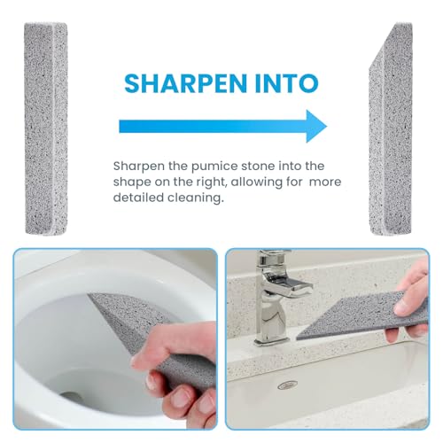 14 Pack Pumice Stone for Toilet Bowl Cleaning, Powerfully Cleans Hard Water Rings, for Cleaning Toilets, Bathtubs, Grills, Swimming Pools, Sinks