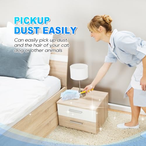 YagoDago Duster Refill Compatible with Swiffer Hand Duster, Unscented Disposable Heavy Duty Duster Refills, Dusters Refills for Cleaning, Blinds & Ceiling Fan, 20 Count (Handle is Not Included)