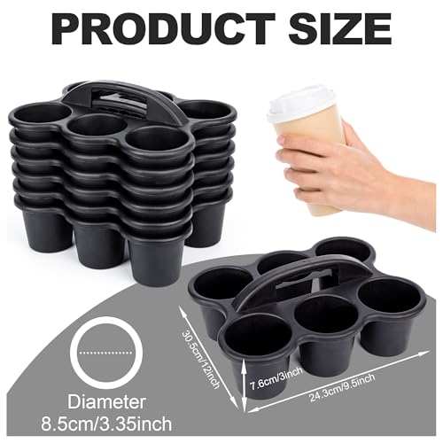 Find Scrapblooms 6 Pack Classroom Caddy For School,Kidsroom,Pencil Holder,Plastic Cup Caddies for Drink Delivery,Cleaning Caddy Organization For Shower Room（Black
