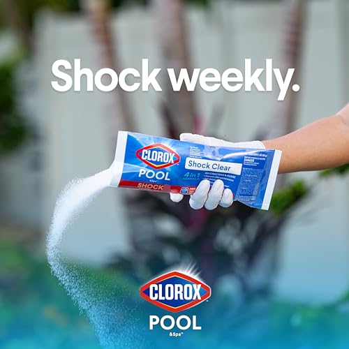 Clorox® Pool&Spa™ Shock Clear, for Crystal Clear Swimming Pool Water, Swim-ready in 15 minutes, Suitable for vinyl pools (12-Pack)