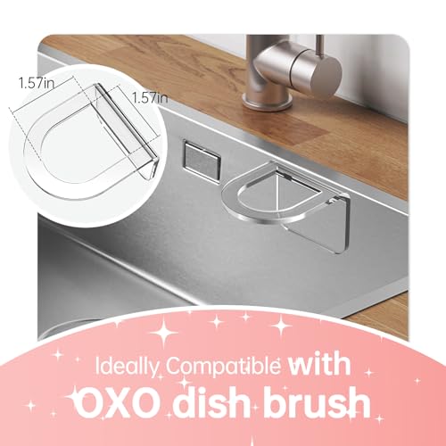 Sponge Holder, Dish Brush Holder, Compatible with OXO Good Grips Soap Dispensing Dish Scrub Brush.