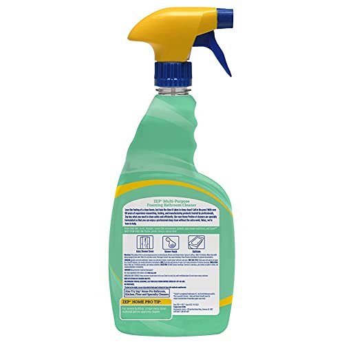 Zep Home Pro Multi-Purpose Foaming Bathroom Cleaner - 32 Fl. Oz. - R53106 - Pro Trusted Cleaning Power: Now in Refreshing Scents and Family Friendly Formulas (1)