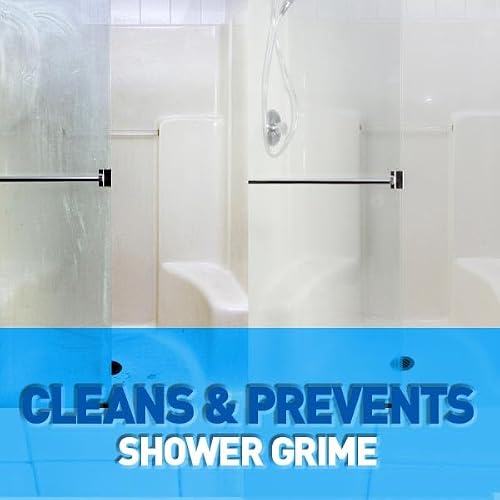 Wet & Forget Shower Cleaner Spray, Fragrance-Free Weekly Bathroom Cleaner, No Scrubbing Needed, Bleach-Free, Multi-Surface Bathroom Spray, Cleaning Supplies Essential. 64 fl oz