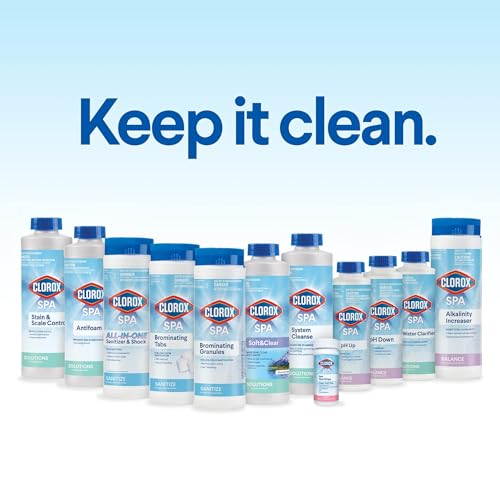 Clorox® Pool&Spa™ Spa Bromine Tablets- Bromine Tablets for Spa & Hot Tub, Low-Odor Sanitization, Kills Bacteria, Restores Water Clarity, Slow-Dissolving, 5LB (Pack of 1)