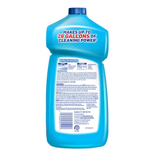 Lysol Power Clean Multi-Surface Cleaner, 2x Concentrated Pour, Cool Adirondack scent, 28 Fl Oz