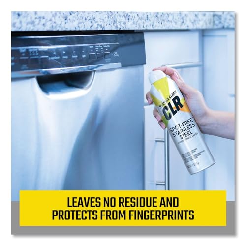 CLR Stainless Steel Cleaner, Citrus, 12oz Can, 6/Carton