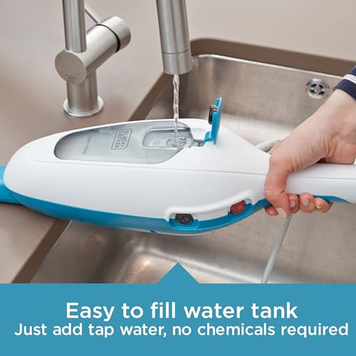 BLACK+DECKER Steam Mop, White (HSM13E1)