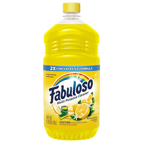 Fabuloso Multi-Purpose Cleaner 2X Concentrated, Refreshing Lemon- 56 fl oz(Pack of 6)