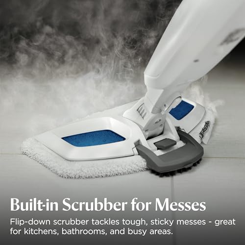 BISSELL Steam Mop 1940A PowerFresh Floor Steam Cleaner for Hard Wood & Tile with Natural Sanitization, Easy Scrubber, Variable Steam, 12” Cleaning Path