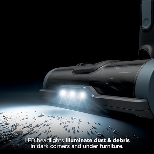 Shark Pet Cordless Stick Vacuum | XL Dust Cup, LED Headlights, Removable Handheld Vac, Crevice Tool | Portable Vacuum for Pet Hair | Carpet & Hard Floors | 40-Min Runtime | Ice Blue | IX141AMZ