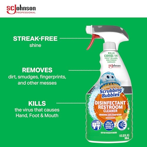 SC Johnson Professional Scrubbing Bubbles Disinfectant Restroom Cleaner, 32oz / Case Qty 8