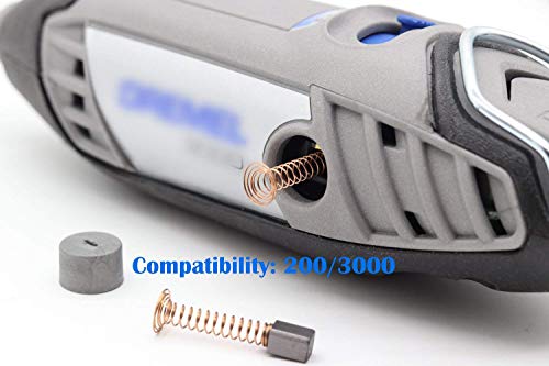 4 PCS Carbon Motor Brushes Compatible for Dremel 3000 200 Brush Repairing Part for Electric Rotary Motor Tool