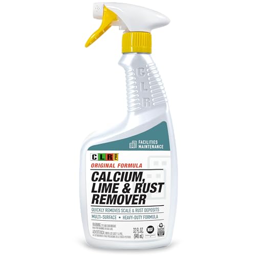 CLR PRO Calcium, Lime & Rust Remover, Quickly Removes Calcium, Lime, Hard Water Deposits and Surface Rust Stains
