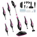 DUMOS 10-in-1 Multifunctional Steam Mop, 1550W Detachable Handheld Steam Cleaner, 16FT Power Cord with 2 Reusable Pads, Floor Steamer for Hardwood, Tile, Carpet, Grout, Windows