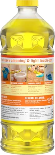 Pine-Sol Multi-Surface Cleaner, Floor Cleaner, Lemon, 96 Fluid Ounces