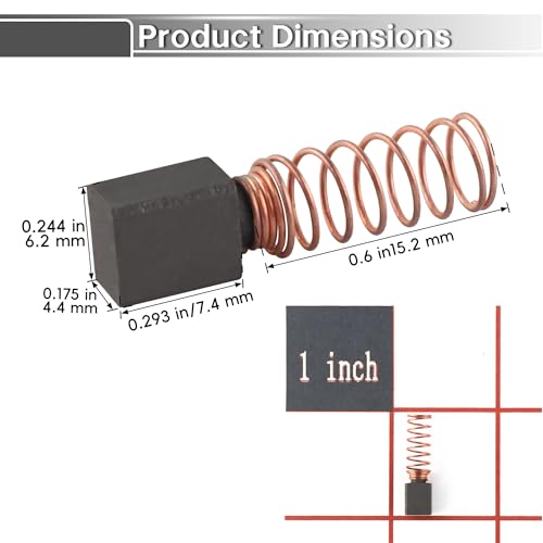 2610005646 Brush and Spring Set Compatible with Dremel 4000 Motor Brush (10 Pack)