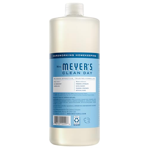 Mrs. MEYER'S CLEAN DAY Multi-Surface Everyday Concentrate, Rain Water Scent, 32 Fl Oz Bottle