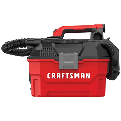 CRAFTSMAN V20 Cordless Vacuum Cleaner, Shop Vac Wet/Dry, 2 Gallon, 7ft Hose, Bare Tool Only (CMCV002B)
