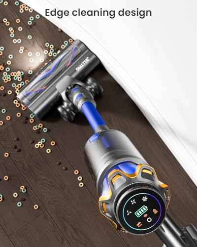 Cordless Vacuum Cleaner, Upgraded 650W 55KPA 70Mins Cordless Stick Vacuum Cleaner with Self-Standing and Touch Screen, Anti-tangle Wireless Vacumm, Vacuum Cleaners for Home/Pet Hair/Carpets/Floors