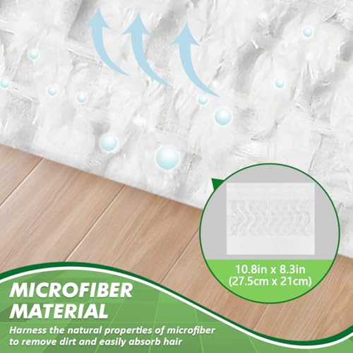 GLIMGLINT Heavy Duty Dry Sweeping Cloths Compatible with Swiffer Sweeper, Disposable Duster Mop Pads Refills for Floor Cleaning, Pet Hair, Dust and Dirt, Dry Cloths for Wood Floors, 100 Count