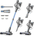 Zefiro Cordless Vacuum Cleaners for Home, 450W /40Kpa 50Mins Stick Vacuum Cleaner, Anti-Tangle Rechargeable Wireless Vacuum for Pet Hair/Carpet/Hardwood Floor