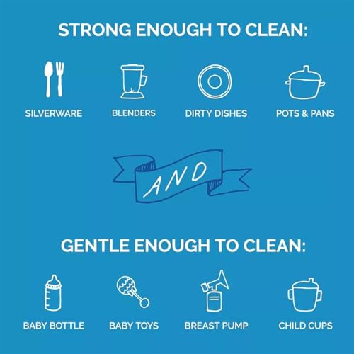 Seventh Generation Dishwasher Detergent Powder 2-Pack + Rinse Aid, Free & Clear, Biodegradable, Plant-Based & Fragrance-Free, Septic Safe