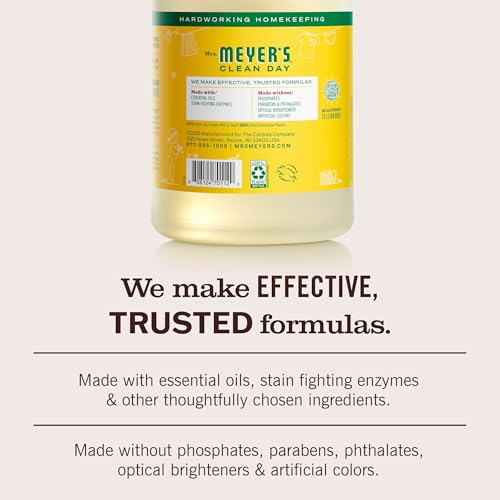 MRS. MEYER'S CLEAN DAY Laundry Detergent, Honeysuckle, 64 Fluid Ounce