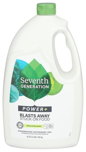 Seventh Generation Ultra Power Plus Auto Dish Gel, Fresh Citrus Scent, 65 Ounce