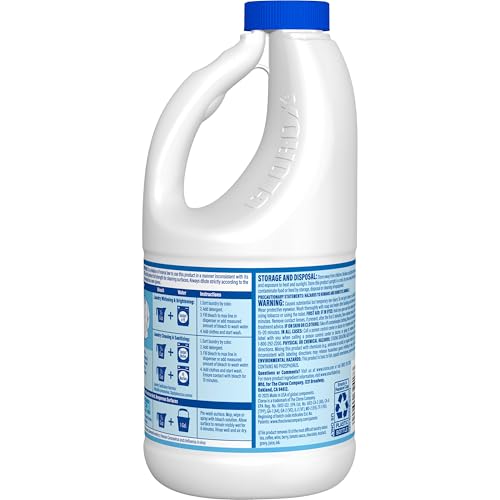 Clorox No Splash Bleach, 40 Fluid Ounces (Package May Vary)