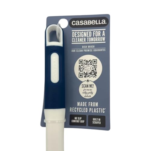 Casabella Round Brush Scrubber 1ea, Assorted Colors
