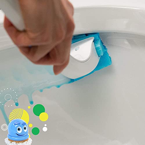 Scrubbing Bubbles Fresh Brush Toilet Cleaning System, Flushable Refills, Citrus Scent, 28 Brush Pads