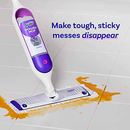 Swiffer Power Mop Refill Solution, Floor Cleaner for Mopping Tile, Vinyl, Laminate, Wood in Home, Bathroom, Kitchen, All Purpose Multi-Surface Solution for Floor Cleaning, Lavender Scent, 50.6oz