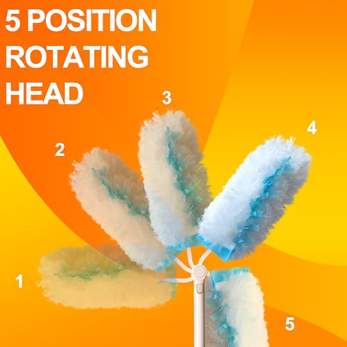 360 Duster Refills for Swiffer, Refill Kit with 50 Dusters for Cleaning Home & Car, Heavy Duty Multi Surface