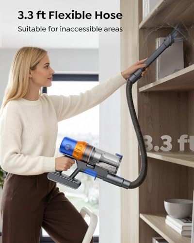 Cordless Vacuum Cleaner, 650W/55KPa/70Mins Stick Vacuum with Bendable Wand, 3.3 ft Hose, Auto Mode, Self-Standing, Aromatherapy, V-Shaped Anti-Tangle Brush for Hard Floor, Carpet & Pet Hair (X13)