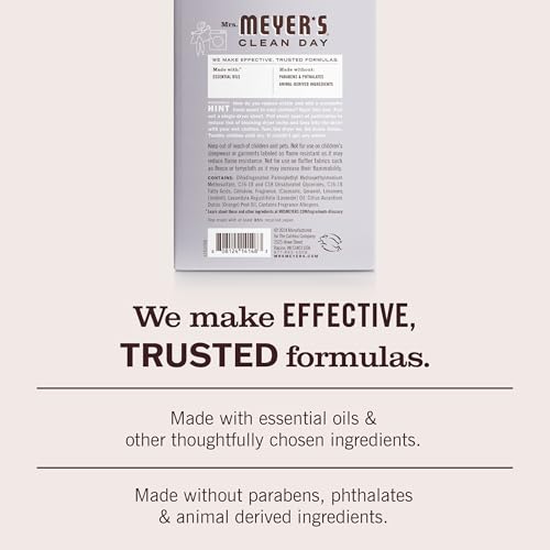 MRS. MEYER'S CLEAN DAY Dryer Sheets, Lavender, 80 ct