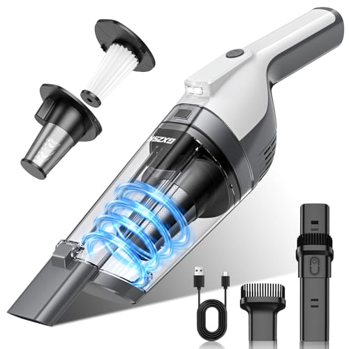 Handheld Vacuum Cordless, 15000PA Powerful Suction Hand Held Vacuum Cleaner, Car Vacuum Portable Cordless with Large-Capacity Dust Bin & LED Light, High Power Hand Vacuum for Home, Car, Office, Pet