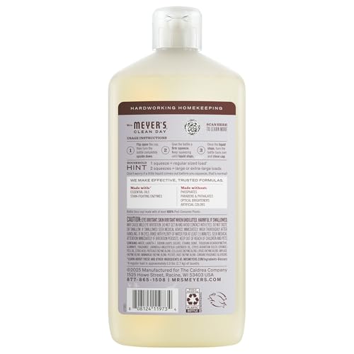 MRS. MEYER'S CLEAN DAY Ultra Concentrated Laundry Detergent, Lavender Scent, 24.3 fl oz