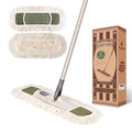 Eyliden Dust Mop, 2 Microfiber Pads, Home Commercial Cleaning, Quick Swap