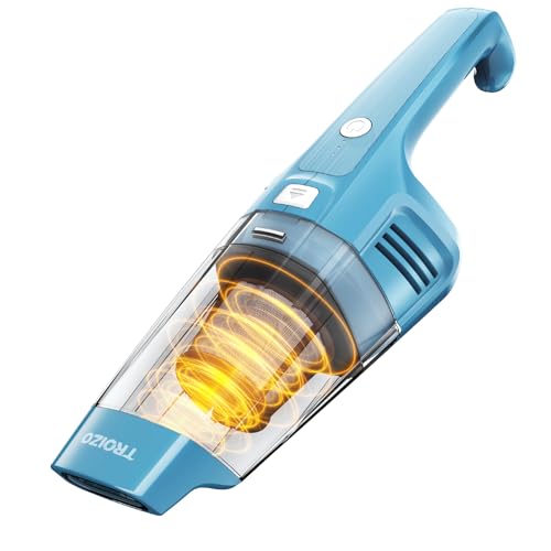 TROIZO Handheld Vacuum Cordless, 14500PA Powerful Suction Hand Held Vacuum Cleaner with Brushless Motor, Rechargeable and Portable Car Vacuum for Home Office Car Pet