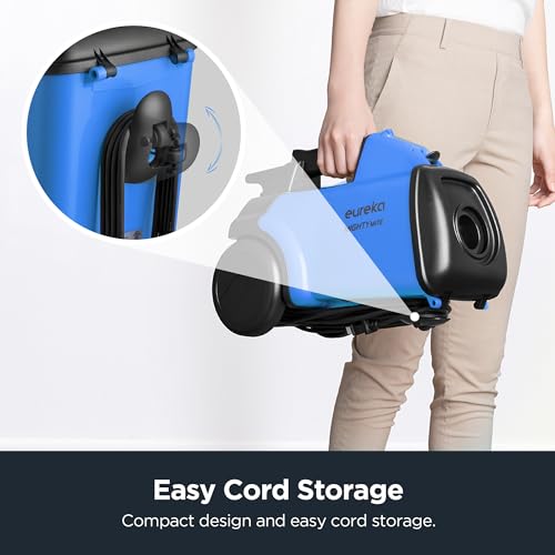 Eureka Bagged Canister Vacuum Cleaner, 3670H w/ 2bags, 3670h-blue