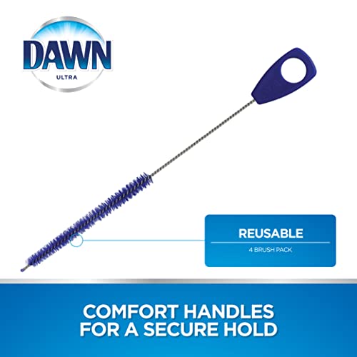 Dawn Straw Cleaning Brush for Reusable Straws, 4 pack