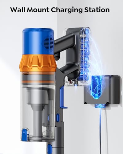 Cordless Vacuum Cleaner, 650W/55KPa/70Mins Stick Vacuum with Bendable Wand, 3.3 ft Hose, Auto Mode, Self-Standing, Aromatherapy, V-Shaped Anti-Tangle Brush for Hard Floor, Carpet & Pet Hair (X13)
