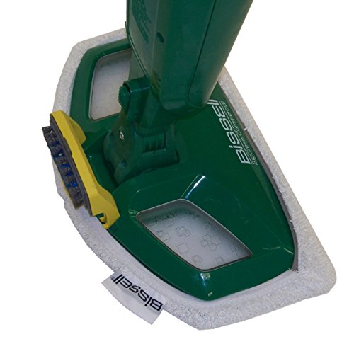 Bissell Commercial-BGST1566 Steam Mop Power Steamer, 12.5" wide, comes with Two soft pads for every day and one scrubby pad for heavy messes,Green