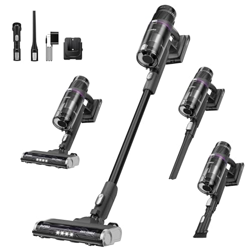 Eureka Cordless Stick Vacuum Cleaner ReactiSense 440, 60-Min Runtime, Anti-Tangle Brushroll, Intelligent Sensing Technology, Ideal for Pet Hair, HardFloors & Carpets