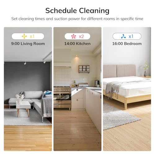 ILIFE A30s Robot Vacuum, 10000Pa Max Suction Robotic Vacuum Cleaner with LiDAR Navigation, Home Mapping, No-Go Zone, 150 Mins, 2.4G WiFi/App/Alexa/Remote Control, for Hard Floor Carpet and Pet Hair