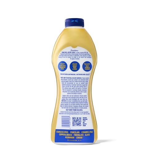 Bar Keepers Friend Soft Cleanser Liquid, 13 oz x 2, Multipurpose Surface Cleaner, Soap Scum & Grease from Stainless Steel & More