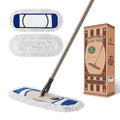 Eyliden Dust Mop, 2 Microfiber Pads, Home Commercial Cleaning, Quick Swap