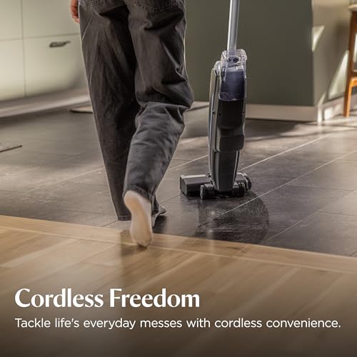 Bissell CrossWave Edge Cordless Plus Wet Dry Vacuum & Mop, Floor Cleaner with ZeroGap Edge Cleaning, Tangle-Free Brush Roll, Extra Brush Rolls, Filters, Hard Floor Cleaner Solution Included, 4329G